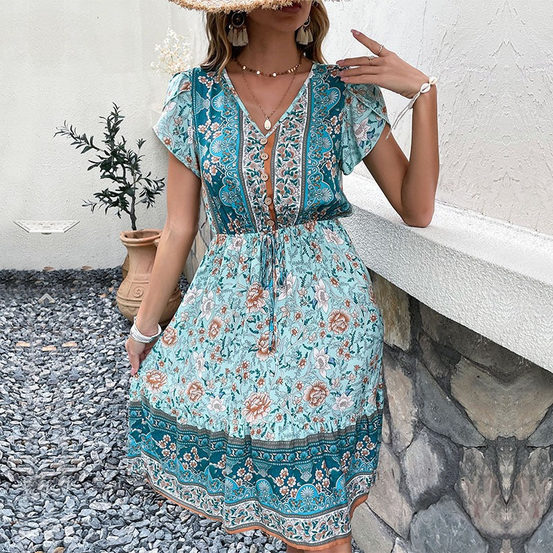 Boho Blouson Dress