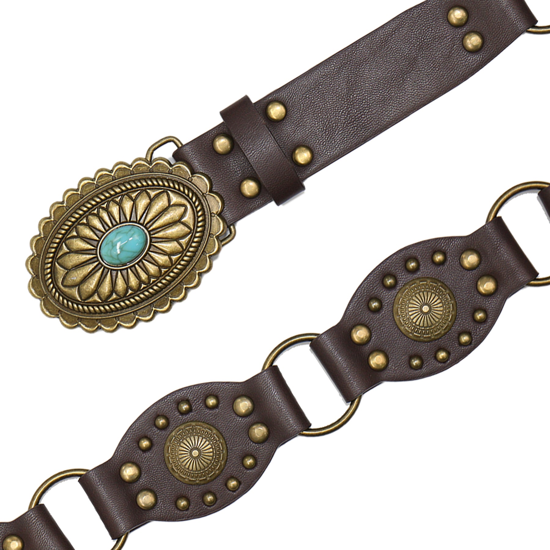 Vegan Leather Boho Belt for Women