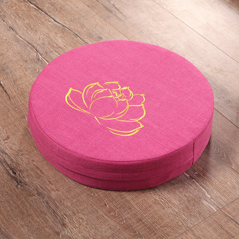 pink Round Lotus Meditation Cushion