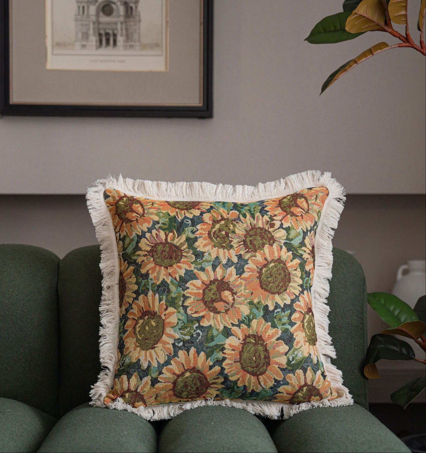 Realistic Floral Pillow Covers floral